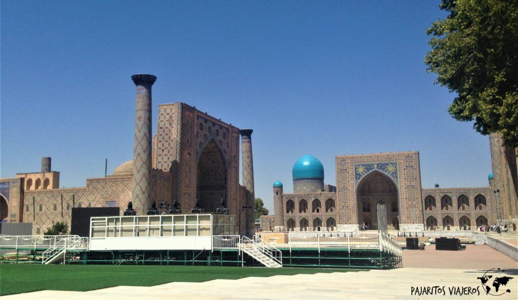 Viaje gluten uzbekistan samarcanda registan