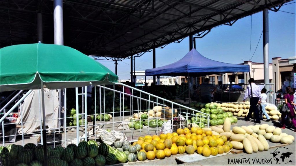 bazar de Siyob samarcanda uzbekistan viaje gluten