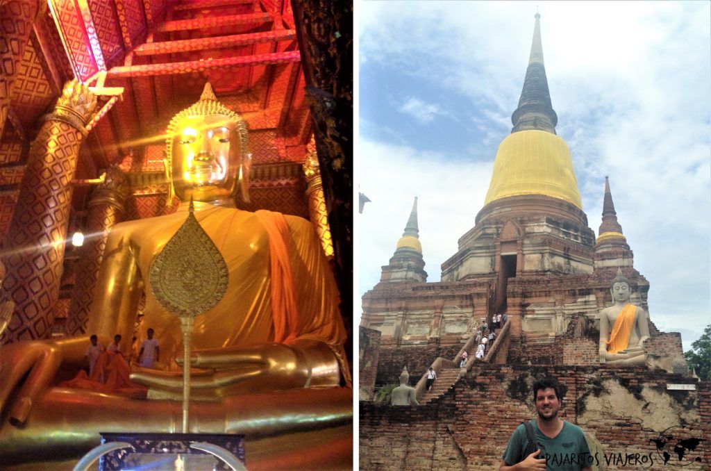 Ayutthaya, Wat Yai Chai Mongkhon sin gluten free tailandia viaje